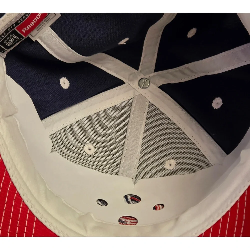 NWOT Columbus Blue Jackets Hat NHL Reebok Adjustable Strapback Cap Size